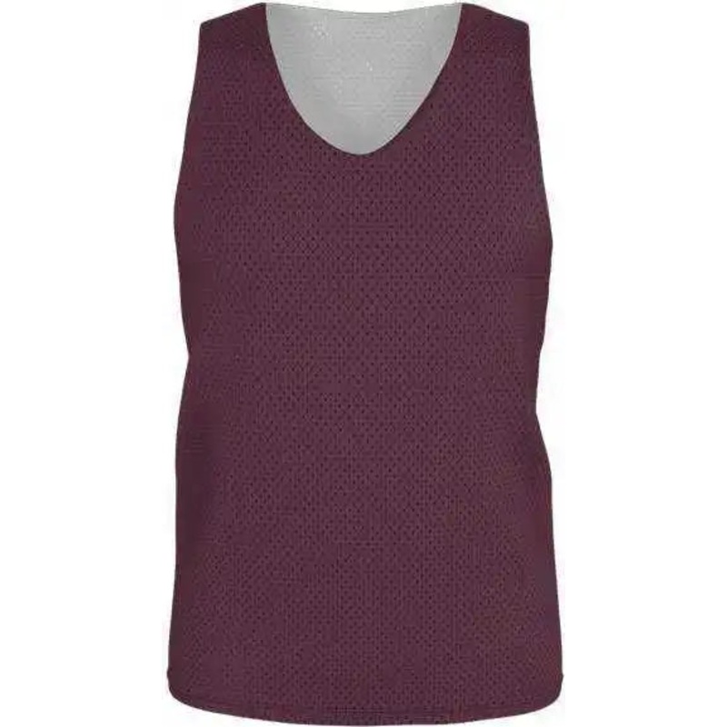 Alleson Athletic LP001A Adult Lacrosse Jersey – Light Maroon White