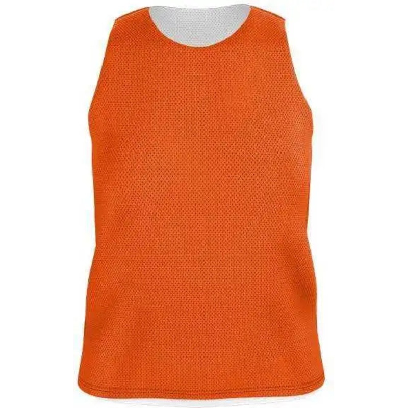 Alleson Athletic LP001W Womens Lacrosse Reversible Pinnie – Burnt Orange White
