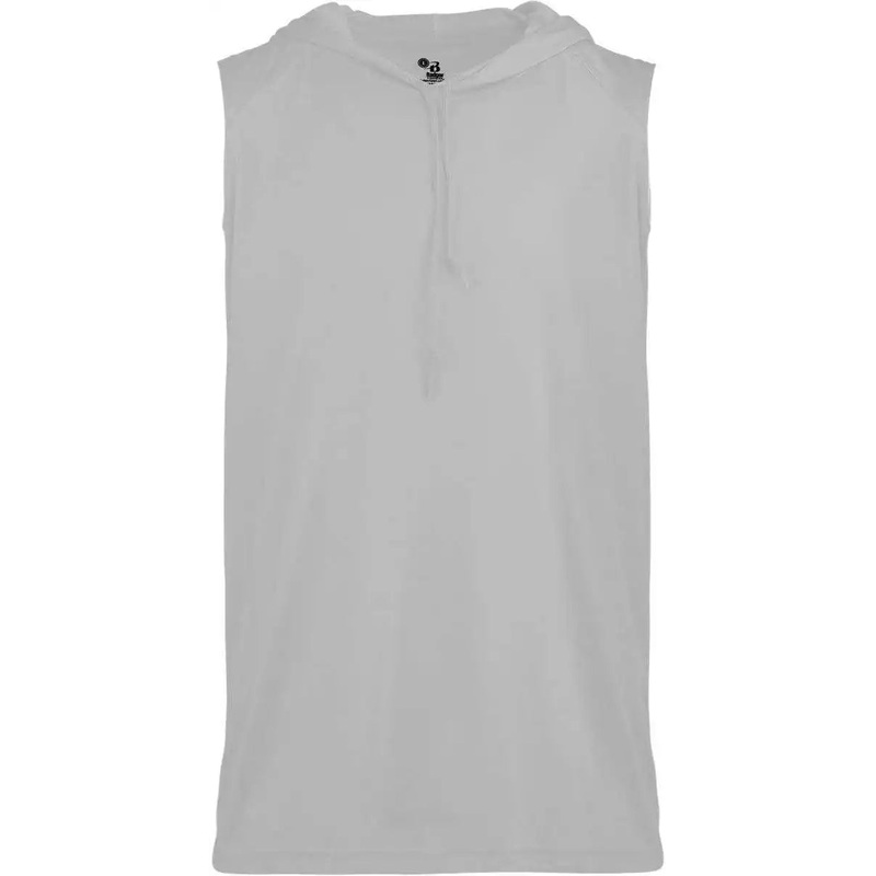 Badger Sport 4108 B-Core Sleeveless Hoodie Tee – Silver