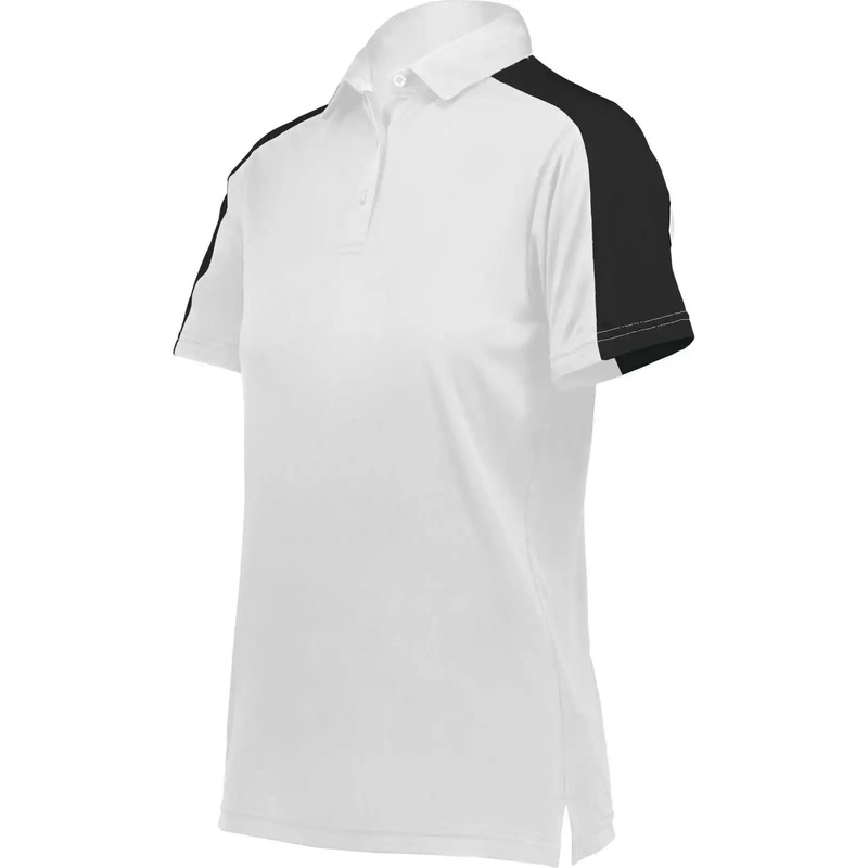 Augusta 5029 Women’s Two-Tone Vital Polo – White Black