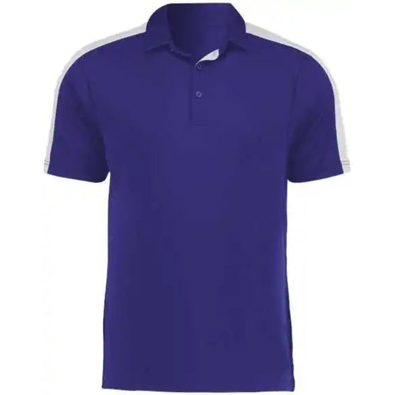Augusta 5028 Two-Tone Vital Polo – Purple White