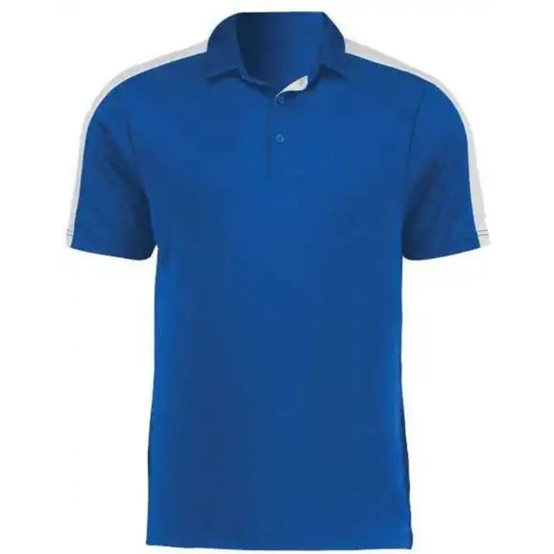 Augusta 5028 Two-Tone Vital Polo – Royal White