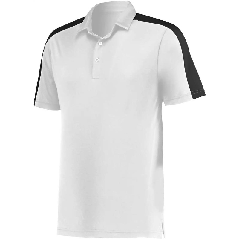Augusta 5028 Two-Tone Vital Polo – White Black