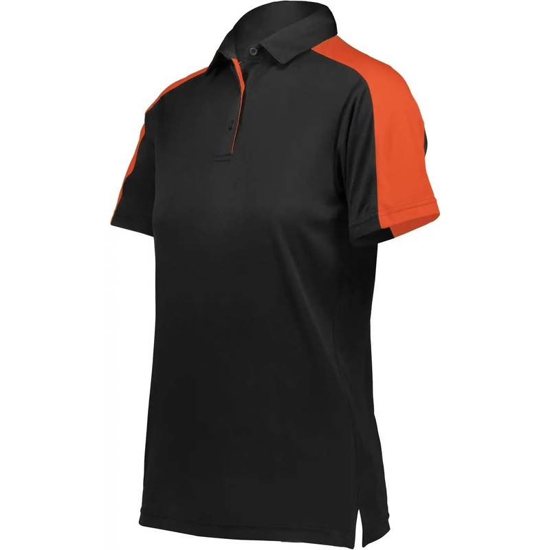 Augusta 5029 Women’s Two-Tone Vital Polo – Black Orange