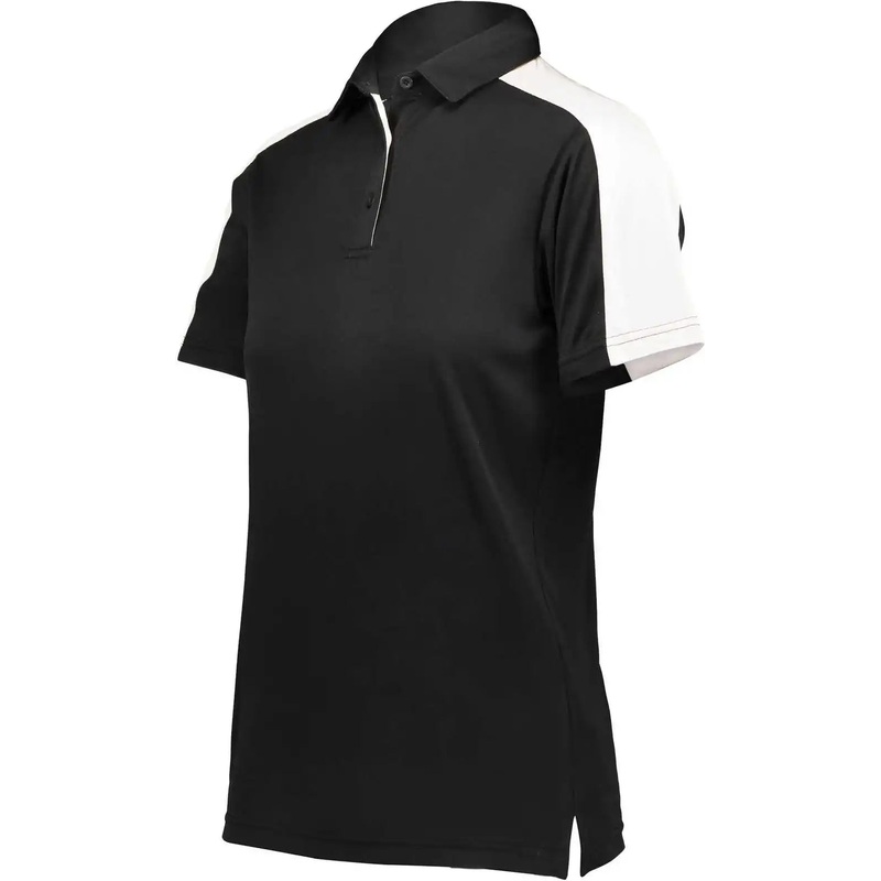 Augusta 5029 Women’s Two-Tone Vital Polo – Black White