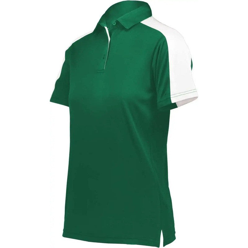 Augusta 5029 Women’s Two-Tone Vital Polo – Dark Green White