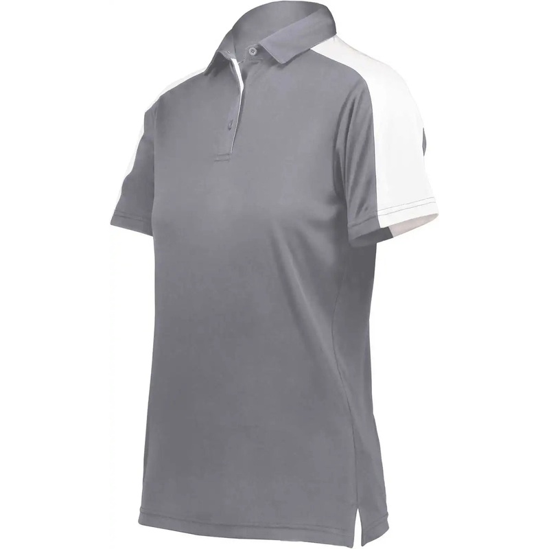 Augusta 5029 Women’s Two-Tone Vital Polo – Graphite White