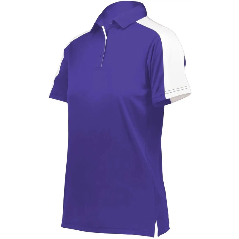 Augusta 5029 Women’s Two-Tone Vital Polo – Purple White