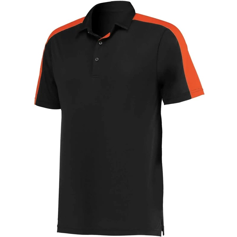 Augusta 5028 Two-Tone Vital Polo – Black Orange