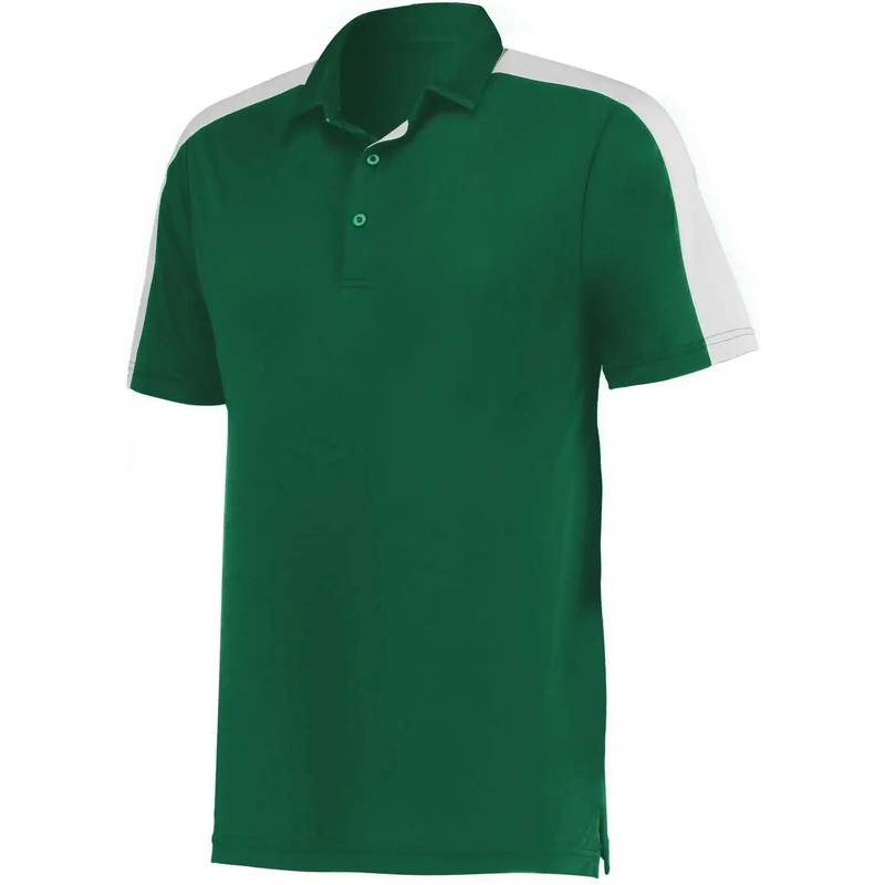 Augusta 5028 Two-Tone Vital Polo – Dark Green White