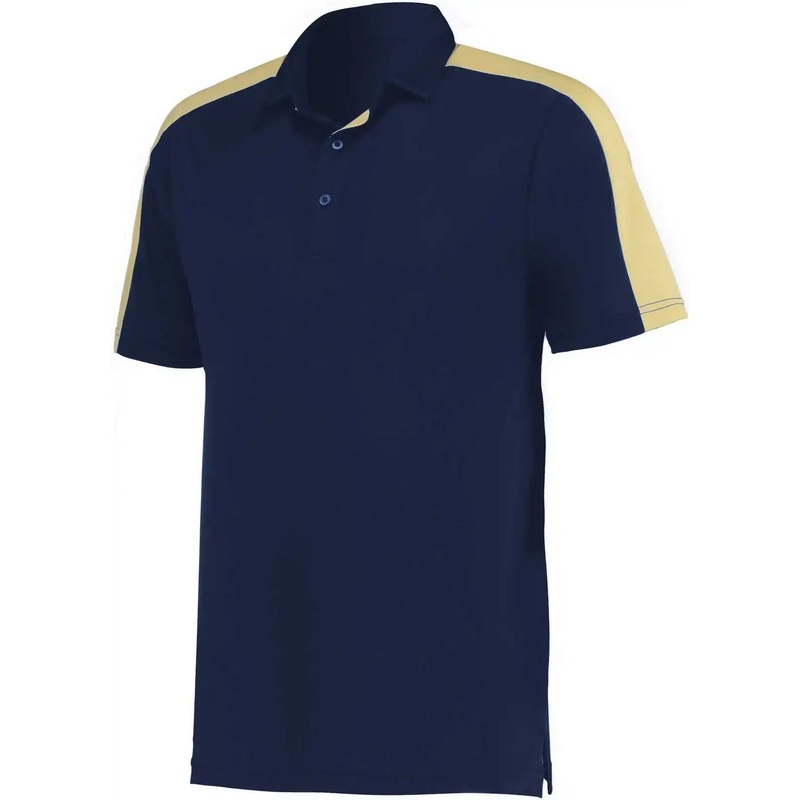 Augusta 5028 Two-Tone Vital Polo – Navy Vegas Gold