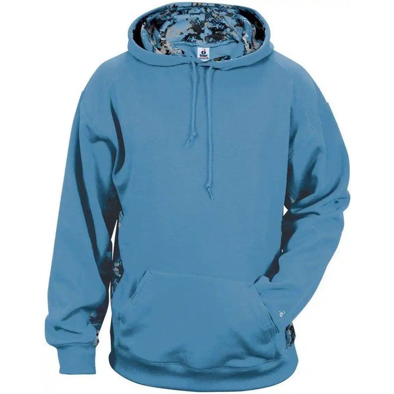 Badger Sport 1464 Adult Digital Hoodie – Blue Columbia Blue Digital