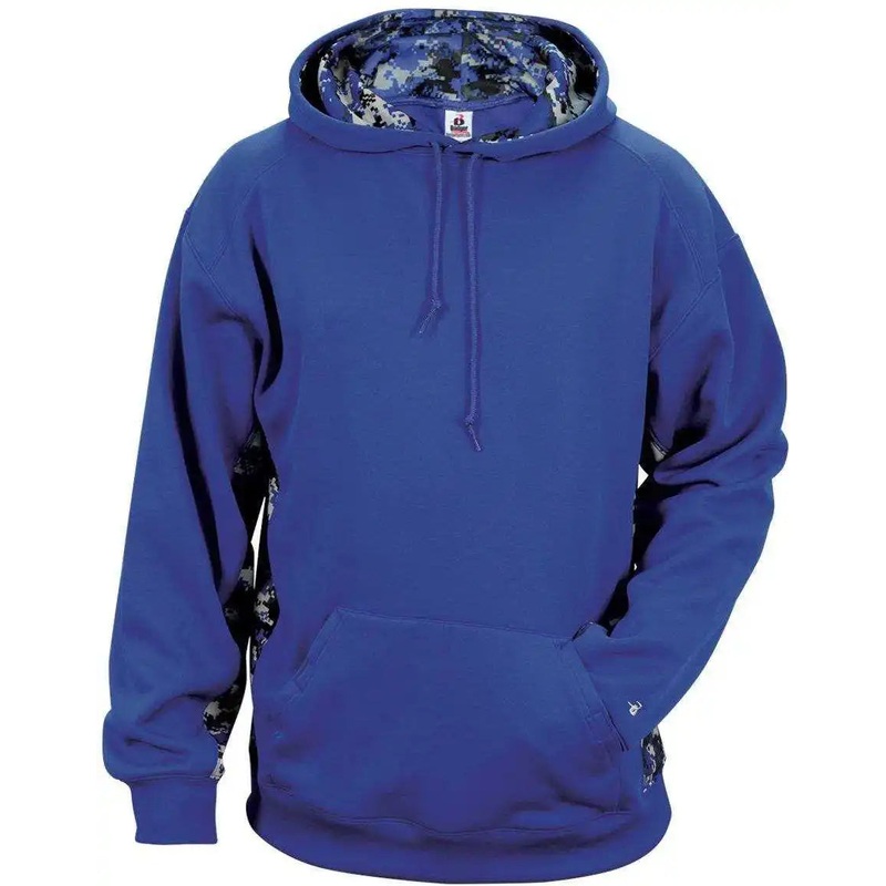 Badger Sport 1464 Adult Digital Hoodie – Royal Royal Digital