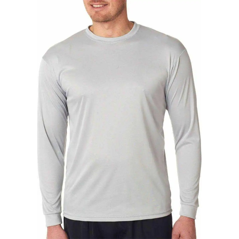 C2 Sport 5204 Long Sleeve Youth Tee – Light Gray