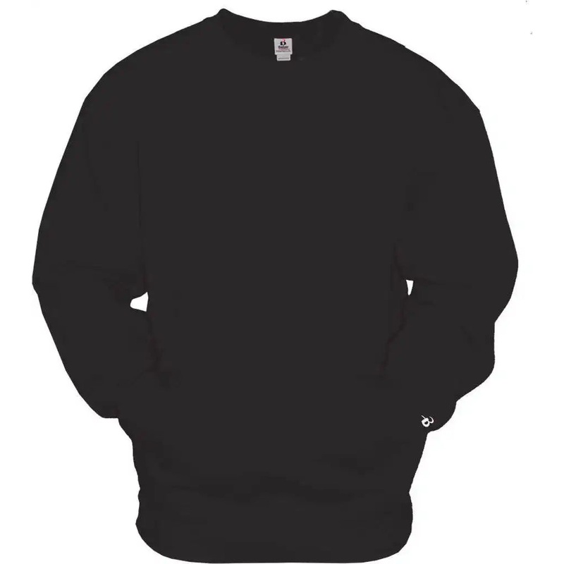 Badger Sport 1252 Pocket Crew – Black
