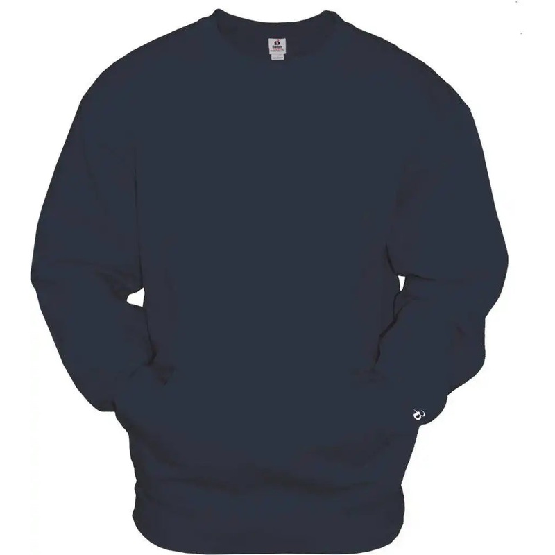 Badger Sport 1252 Pocket Crew – Navy