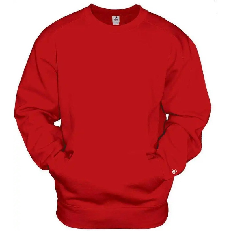 Badger Sport 1252 Pocket Crew – Red