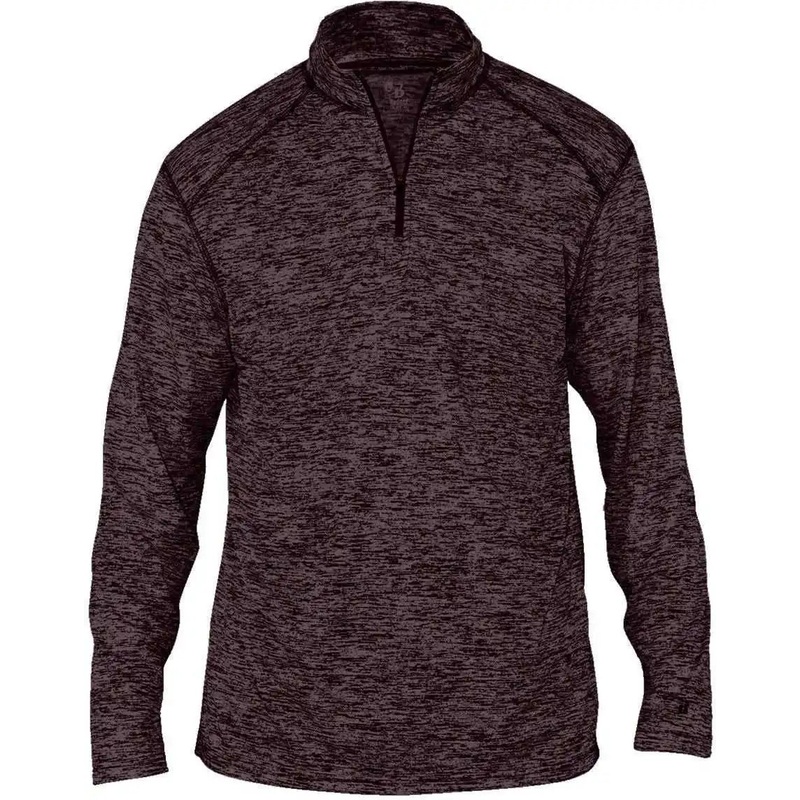 Badger Sport 4172 Tonal Blend 1/4 Zip – Maroon Blend