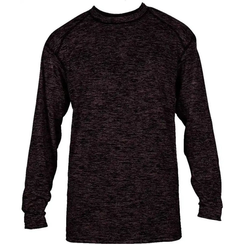 Badger Sport 4174 Tonal Blend Long Sleeve Tee – Maroon Blend