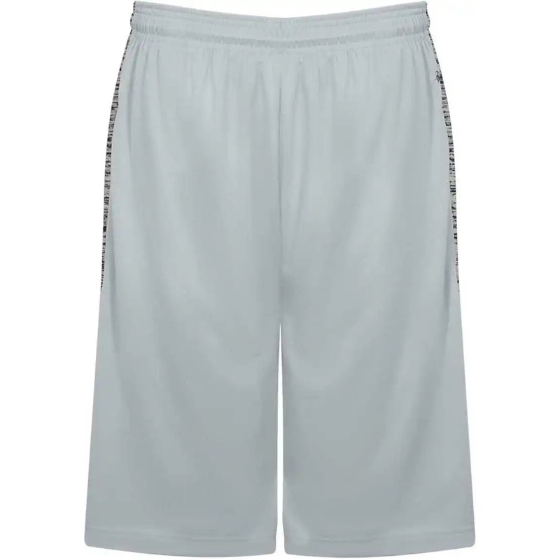 Badger Sport 4168 Tonal Blend Panel Short – Silver Graphite Tonal Blend