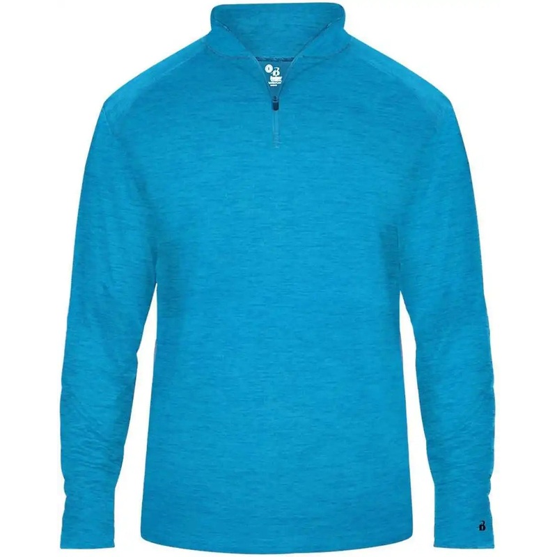 Badger Sport 4172 Tonal Blend 1/4 Zip – Electric Blue Blend