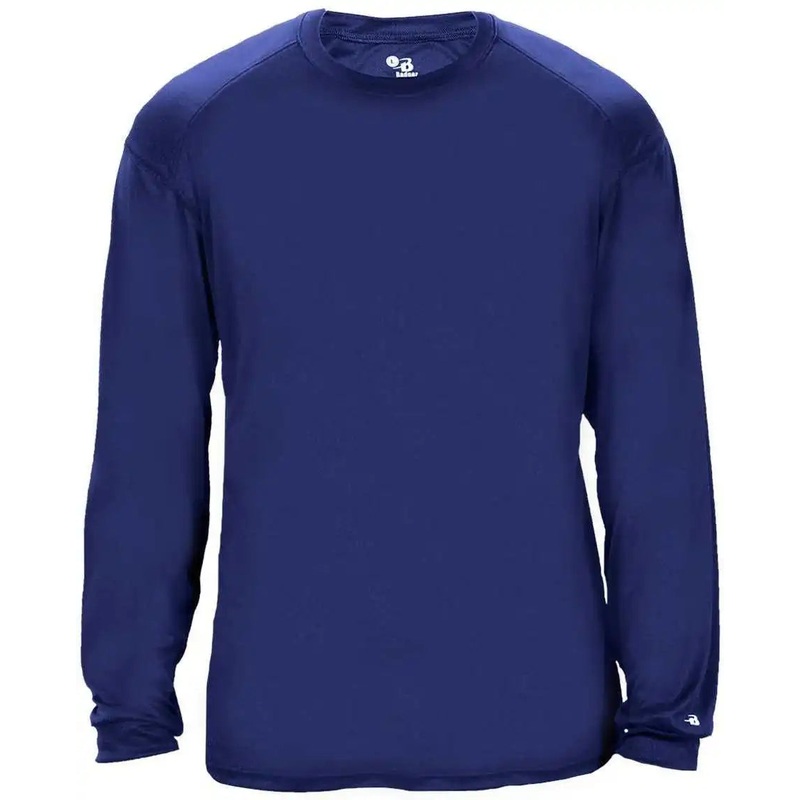 Badger Sport 2004 Ultimate Softlock Youth Long Sleeve Tee – Royal