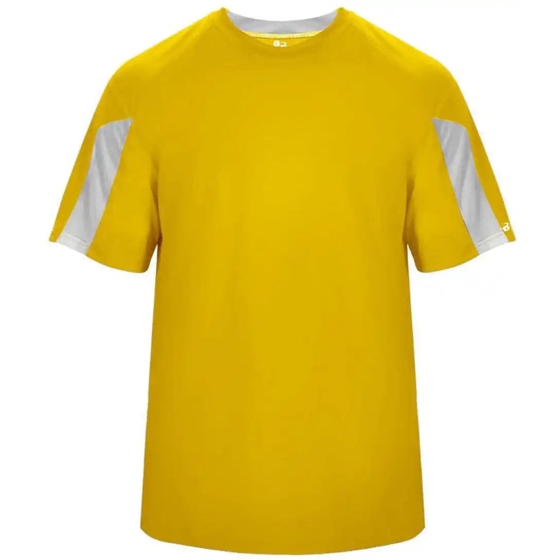Badger Sport 4176 Striker Tee – Gold White