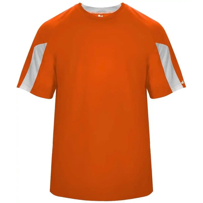 Badger Sport 4176 Striker Tee – Orange White