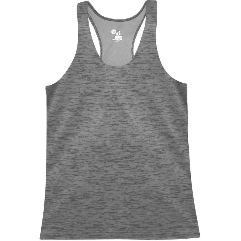 Badger Sport 4161 Tonal Blend Racerback Tank – Graphite Tonal Blend