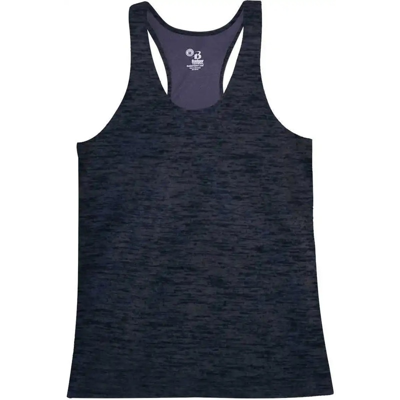 Badger Sport 4161 Tonal Blend Racerback Tank – Navy Tonal Blend