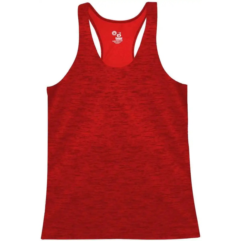 Badger Sport 4161 Tonal Blend Racerback Tank – Red Tonal Blend