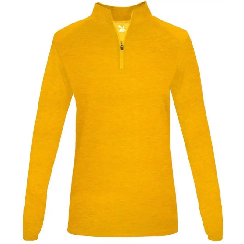 Badger Sport 4173 Tonal Blend Ladies 1/4 Zip – Gold Tonal Blend