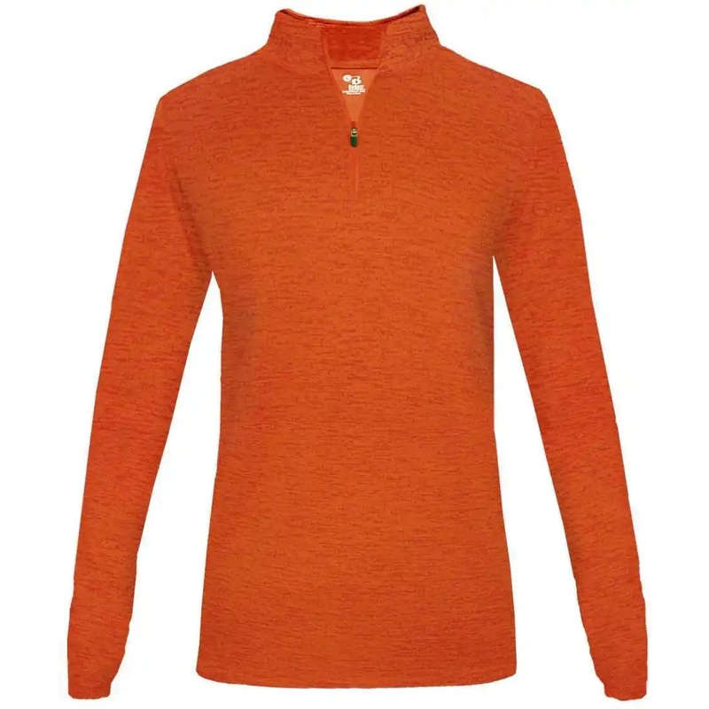 Badger Sport 4173 Tonal Blend Ladies 1/4 Zip – Orange Tonal Blend