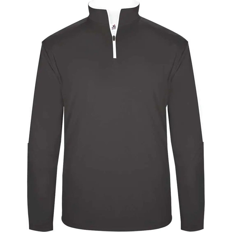 Badger Sport 4106 Sideline 1/4 Zip – Graphite White