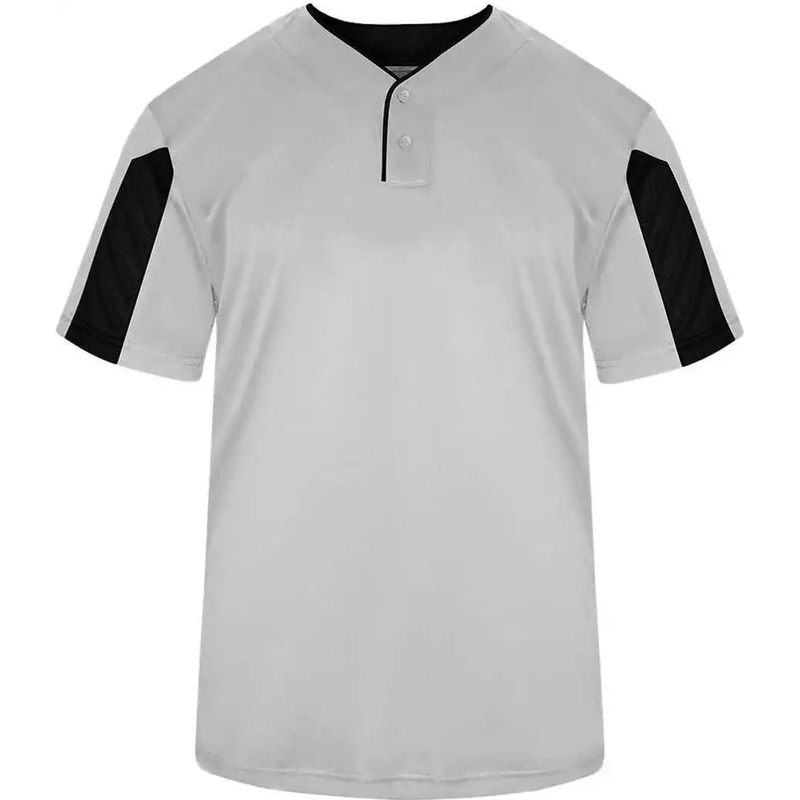 Badger Sport 7976 Striker Placket – White Black
