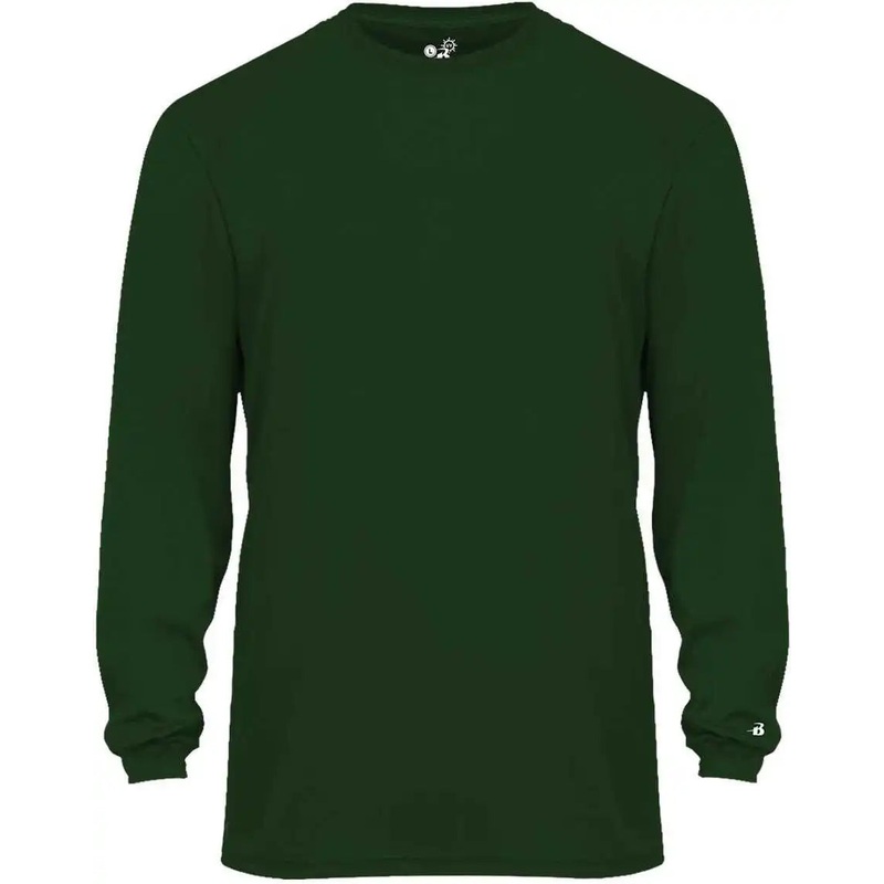 Badger Sport 2004 Ultimate Softlock Youth Long Sleeve Tee – Forest