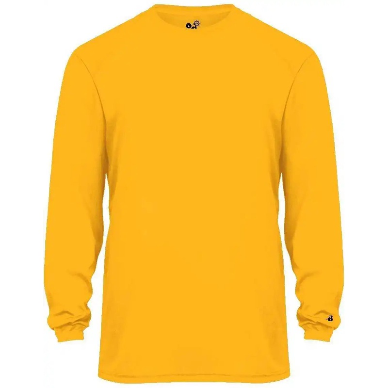 Badger Sport 2004 Ultimate Softlock Youth Long Sleeve Tee – Gold