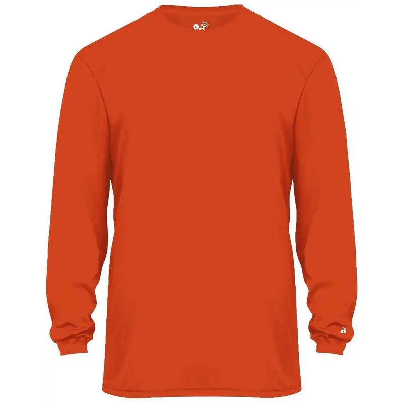 Badger Sport 2004 Ultimate Softlock Youth Long Sleeve Tee – Orange