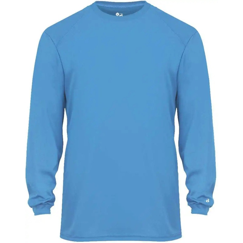 Badger Sport 2104 Youth B-Core Long Sleeve Tee – Columbia Blue