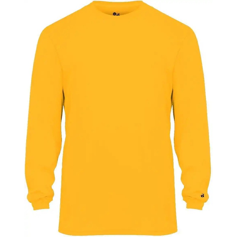 Badger Sport 2104 Youth B-Core Long Sleeve Tee – Gold