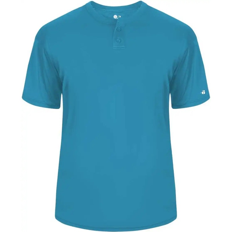 Badger Sport 2930 Youth B-Core Placket – Electric Blue