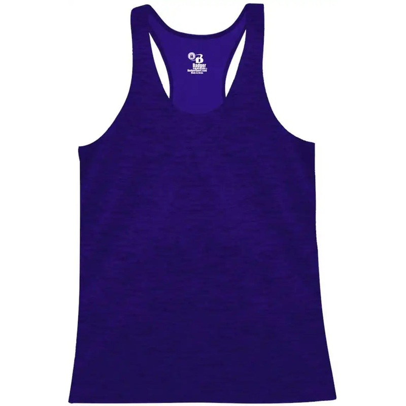Badger Sport 4161 Tonal Blend Racerback Tank – Purple Tonal Blend