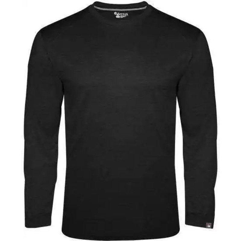 Badger Sport 1001 Fit Flex Long Sleeve Tee – Black