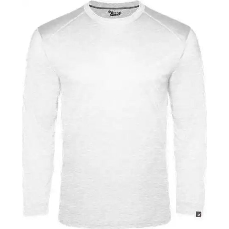Badger Sport 1001 Fit Flex Long Sleeve Tee – White