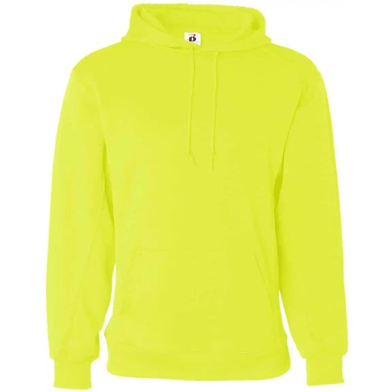 Badger Sport 2454 BT5 Youth Fleece Hoodie – Safety Yellow Green