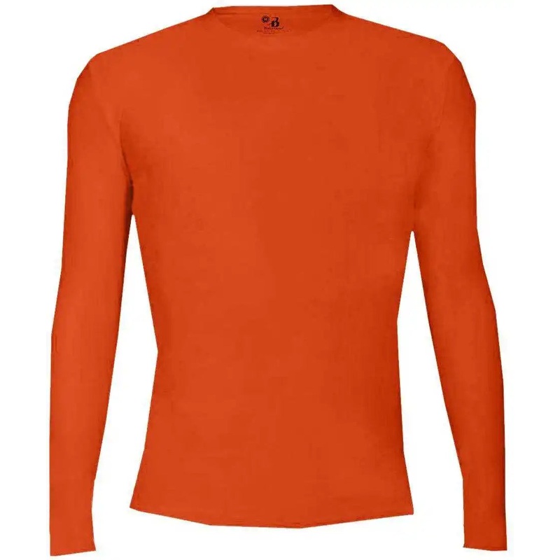 Badger Sport 4605 Pro-Compression Long Sleeve Crew – Orange
