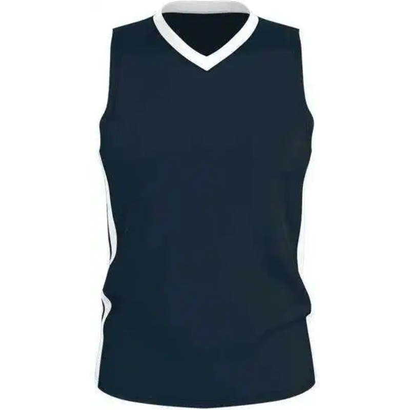 Alleson Athletic 538J Mens Single Ply Basketball Jersey – Navy White