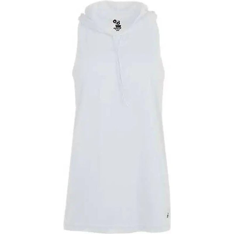 Badger Sport 4111 B-Core Racerback Ladies’ Hoodie – White