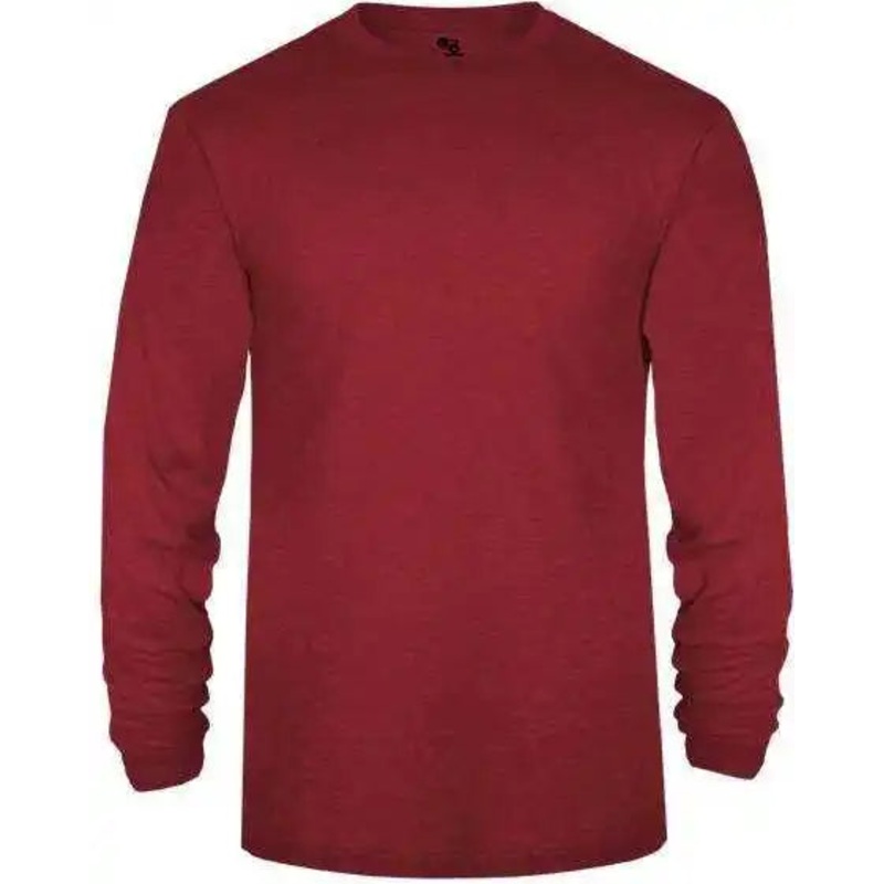 Badger Sport 4944 Tri-Blend Long Sleeve Tee – Red