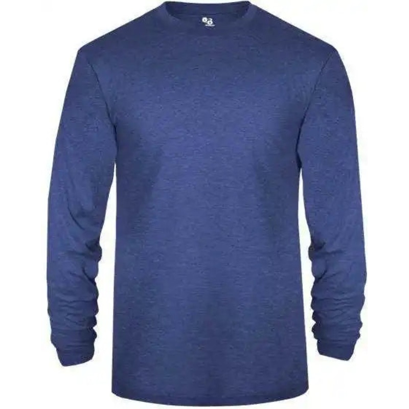 Badger Sport 4944 Tri-Blend Long Sleeve Tee – Royal Heather